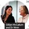  ??  ?? Gillian Mccallum and Dr Wren