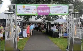  ?? FILE PHOTO ?? The annual Saratoga Wine and Food Festival returns Sept. 8and 9to the Saratoga Performing Arts Center.