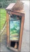  ??  ?? Some of the many items found dumped across the Valley – these were in Cowpe, Bacup and Haslingden