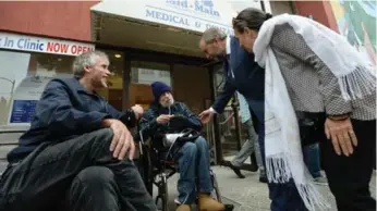  ?? SEAN KILPATRICK/THE CANADIAN PRESS ?? NDP Leader Thomas Mulcair unveiled a plan Monday to improve access to medical care for five million Canadians.