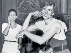  ??  ?? Headline-making: Margot Fonteyn with Nureyev following his defection in 1961