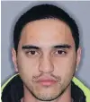 ?? PHOTO: NZ POLICE ?? Dangerous . . . Police are warning members of the public not to approach 27yearold Mongrel Mob member JohnBoy Rakete.