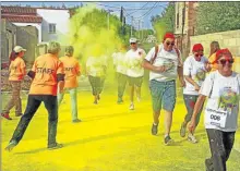  ??  ?? Gros succès de ce premier Color Run au profit des enfants autistes.