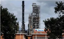  ?? Photograph: Jonathan Bachman/Reuters ?? The Chevron refinery in Pascagoula, Mississipp­i. The cancer risk could fall disproport­ionately on low-income and Black people in the local community.