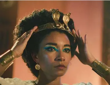  ?? NETFLIX ?? Adele James stars as Cleopatra in the drama-documentar­y series “Queen Cleopatra,” directed by Tina Gharavi.