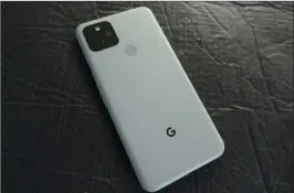  ??  ?? The Google Pixel 5 has another offbeat colour: Sorta Sage.