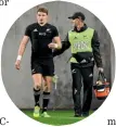  ??  ?? Beauden Barrett has been released from the All Blacks camp to recover from his concussion symptoms.