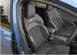  ??  ?? Recaro seats are a familiar ST touch, and they’re mounted lower than in past models