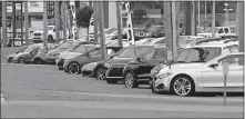  ?? [TONY GIBERSON/PENSACOLA NEWS JOURNAL VIA USA TODAY NETWORK] ?? A car dealership is seen in Pensacola, Fla.