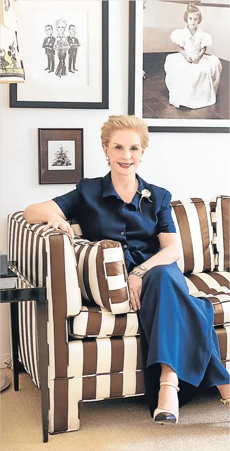  ??  ?? Carolina Herrera es la artífice creadora de un imperio de la elegancia que, todavía hoy, define a quien lleva su se