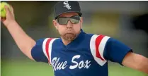  ??  ?? Bluesox pitcher Bryan Taiaroa, pictured here in 2015, tore through the Raiders.