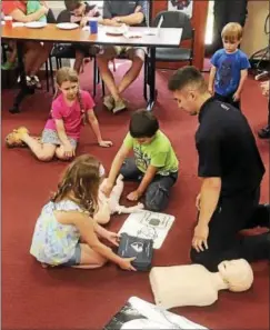  ?? SUBMITTED PHOTO - GIL COHEN ?? Kids will be taught basic life-saving skills at Uwchlan Ambulance Corps’ new Adventurer program, which kicks off Jan. 14 at the ambulance station on West Welsh Pool Road.
