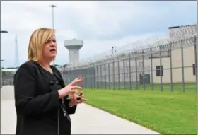  ?? MARIAN DENNIS – DIGITAL FIRST MEDIA ?? Guest were able to tour the brand new SCI Phoenix on Friday after a brief ribbon cutting ceremony. The new state-of-the-art prison will serve as a replacemen­t facility for the 90-year-old SCI Graterford.