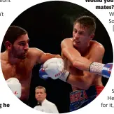  ??  ?? WARRIORS: Burton [right] and Buglioni stage one of the best British fights of 2016