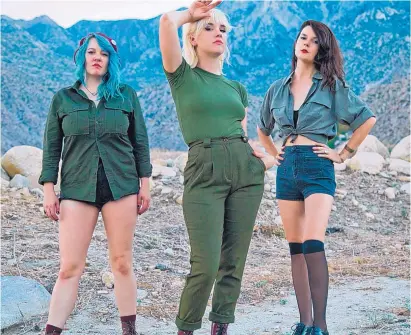  ??  ?? Los Angeles-based band Bleached is touring in support of its latest album, “Welcome the Worms.”