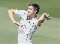  ?? PICTURE: DAVID DAVIES/PA. ?? LEADING MAN: Nottingham­shire’s Harry Gurney took 6-25 at Old Trafford as hosts Lancashire were all out for 73.