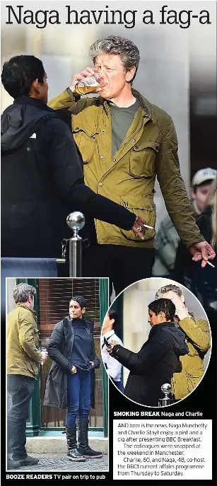 naga munchetty smoking cigarettes Naga having a fag-a