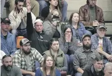  ?? GENE J. PUSKAR, AP ?? People attend a town hall meeting in East Palestine, Ohio, on Wednesday, where U.S. officials answered questions about the ongoing cleanup from a derailment on Feb. 3.