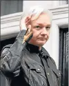  ??  ?? Londres. Assange se asiló en la embajada en junio de 2012.