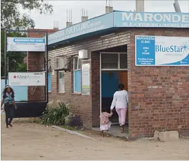  ??  ?? Marondera Polyclinic situated at a shopping centre in Mzilikazi along Luveve Road