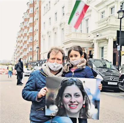  ??  ?? Richard Ratcliffe, the husband of Nazanin Zaghari-ratcliffe, believes his wife and other dual nationals are being held hostage until Britain settles the debt