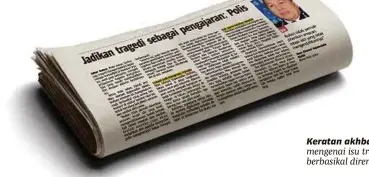  ??  ?? Keratan akhbar BH mengenai isu tragedi remaja berbasikal dirempuh kereta.