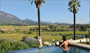  ??  ?? COUNTRY SPLENDOUR: The Val du Charron Wine and Leisure Estate provides a perfect escape for indulging in wine and fine dining.