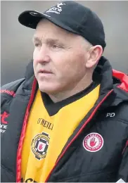  ??  ?? Triple bid: Tyrone U20 boss Paul Devlin is eyeing Ulster hat-trick