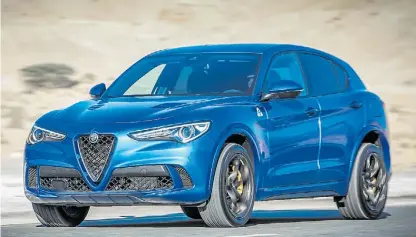  ??  ?? Alfa Romeo Stelvio. Es el primer SUV de esta tradiciona­l marca de deportivos. Ya hay una preventa.