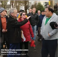  ?? Cllr Donal Grady outside Linden House in Killarney.
Photos by Michelle Cooper Galvin ??