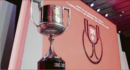  ?? FOTO: RFEF ?? Vuelve la emoción El torneo del KO, con el Barça defendiend­o título, empieza a dirimirse hoy a las 16.30 horas