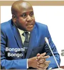  ??  ?? Bongani Bongo