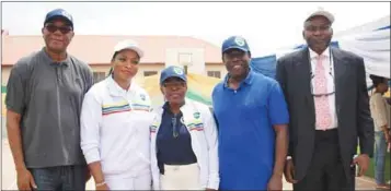  ?? PHOTO: ETOP UKUTT ?? L-R: Member, Advisory Board, Supreme Education Foundation Schools, (SEF), Dr. Tunji Abimbola; Chief Executive Officer, SEF, Mrs. Olubukola Adewuyi;Founder, SEF, Mrs. Adenike Adamolekun;Chairman, Advisory Board, SEF, Mr. Peter Bamkole; and...