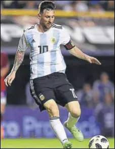  ?? GETTY ?? Lionel Messi has scored a goal every three World Cup games.