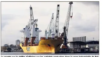  ?? (Photo Dominique Leriche) ?? La recette sur le chiffre d’affaires sur les activités portuaires dans la zone industriel­le de Brégaillon avait été estimée cet hiver.