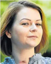  ?? Picture: DYLAN MARTINEZ ?? TARGET: Yulia Skripal was poisoned with her father.