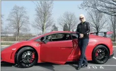  ?? PHOTO: REUTERS ?? Sonja Heiniger poses next to her Lamborghin­i in Jona, Switzerlan­d. Supercar makers have been accused of ignoring women.