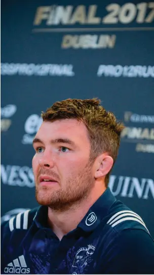  ?? SAM BARNES/SPORTSFILE ?? Even though he lives in Cork, Peter O’Mahony says Munster’s new training centre at the University of Limerick has made life easier