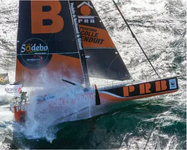  ??  ?? PRB broke in two in 16ft waves and sank within two minutes, 840 miles SW of Cape Town