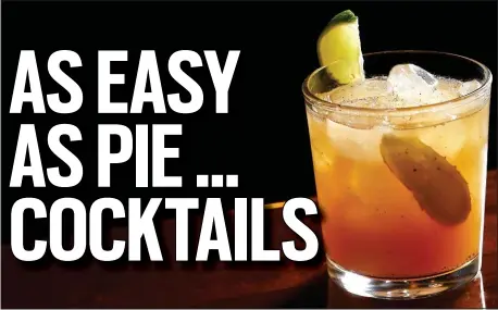  ?? PHOTO COURTESY OF BOARDROOM SPIRITS ?? The Apple Pierate blends cider, rum, lemon juice, nutmeg and ginger simple syrup.