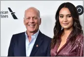  ?? THEO WARGO — GETTY IMAGES ?? Bruce Willis' wife, Emma Heming Willis, called on paparazzi to keep their distance and stop yelling at the actor.