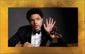  ?? PHOTO COURTESY OF THE RECORDING ACADEMY ?? Trevor Noah hosts the 63rd annual Grammy Awards in Los Angeles, Calif.