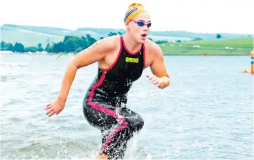  ?? ?? Robyn Kinghorn is hoping to be on the top step of the podium at the aQuellé Midmar Mile.