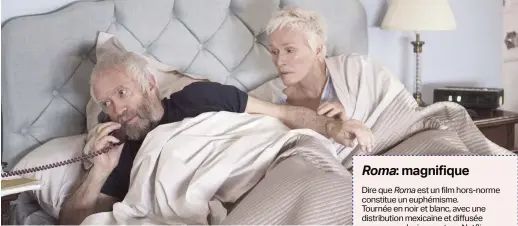  ??  ?? Joseph (Jonathan Pryce) et Joan (Glenn Close) - Gracieuset­é