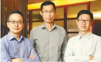  ??  ?? From left: Tok, Wong and Kong