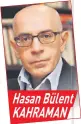  ??  ?? Hasan BülenW KAHRAMAN