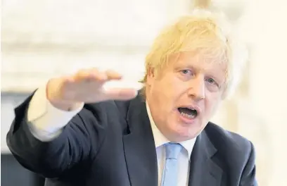  ?? Picture: Andrew Parsons/10 Downing Street/crown Copyright ?? Prime Minister Boris Johnson appearing before the House of Commons Liaison Committee, via video conference at 10 Downing Street.