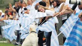  ?? Photo Valentine Chapuis ?? Tout au long du week-end, les supporters des douze meilleures équipes de France ont donné de la voix pour soutenir leurs protégés. Une magnifique ambiance pour une grande fête du rugby.