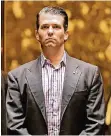  ?? FOTO: IMAGO ?? Donald Trump jr. (39) steht im Fokus der Russland-Affäre.