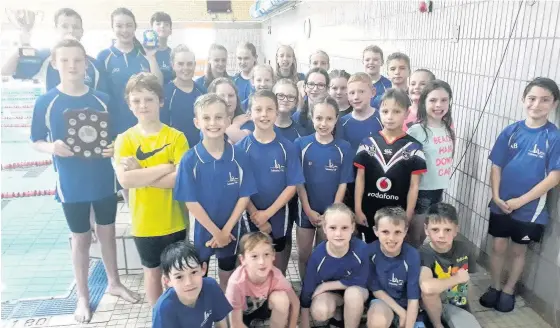  ??  ?? Halton Swimming Club’s swimmers who participat­ed in the Liverpool Penguins Swimming Club Macmillan Charity Gala at Everton Park Sports Centre. The club won the event in style with 244 points, 51 ahead of runners-up Liverpool Penguins.